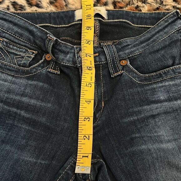 Big Star Liv Skinny Blue Factory Distressed Denim Jeans Festival Concert Event - Picture 6 of 13